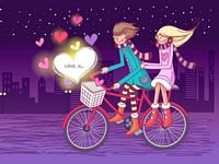pic for romantic bike lovers 